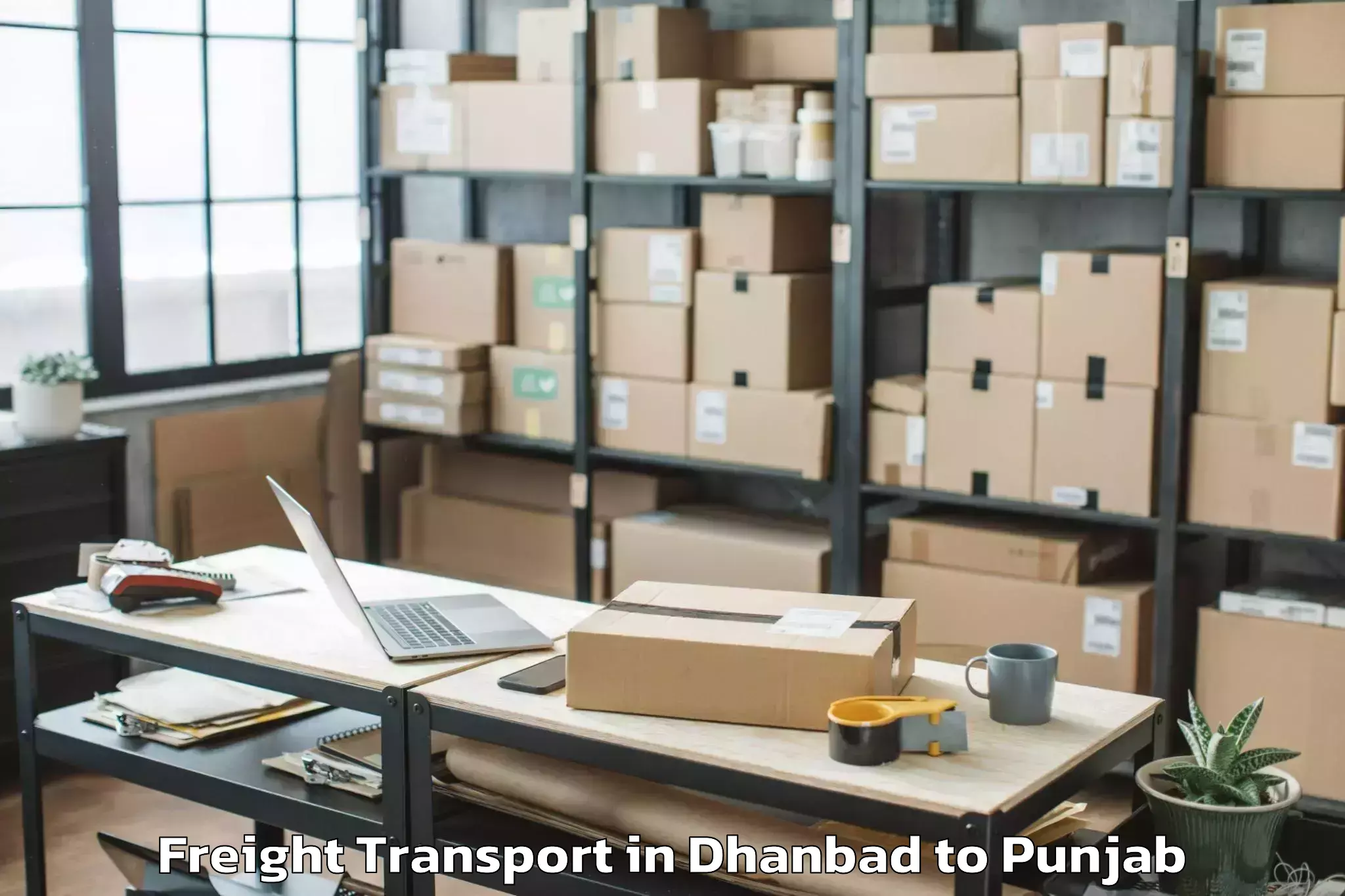 Affordable Dhanbad to Majitha Freight Transport